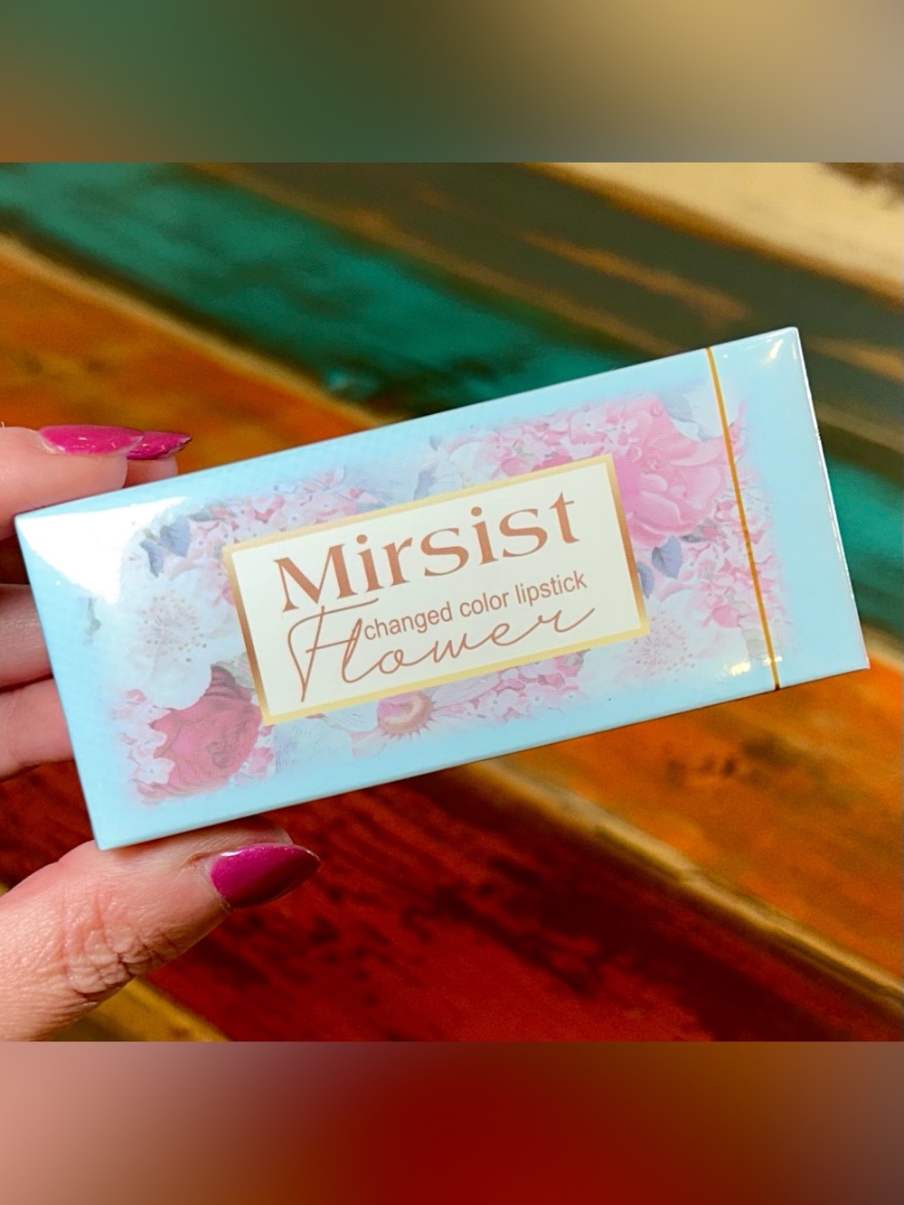 Pink Mirsist Flower Color Changing Lipstick Magic Lip Balm NEW